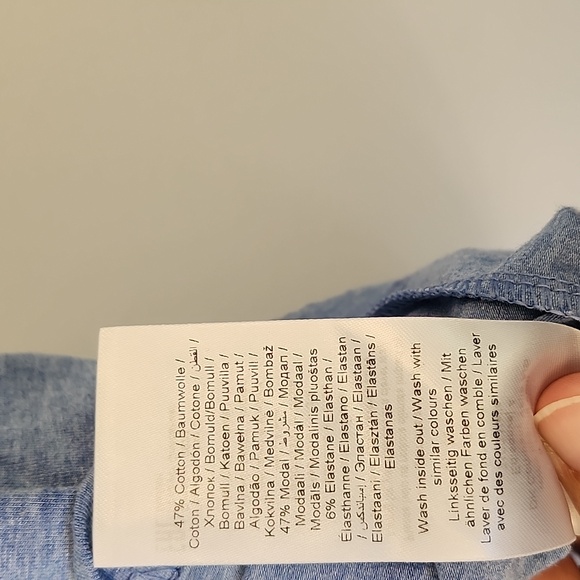 B.Young light blue short sleeve tee soft cotton size S - Picture 4 of 7